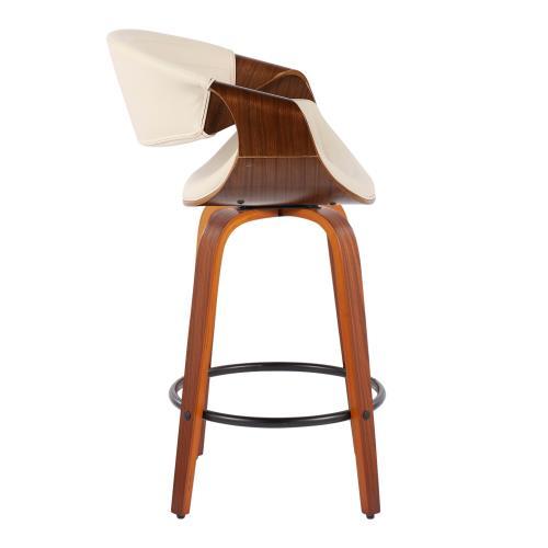 Symphony - Mid Century Stylish Design Modern Counter Stool (Set of 2) Lumi Source
