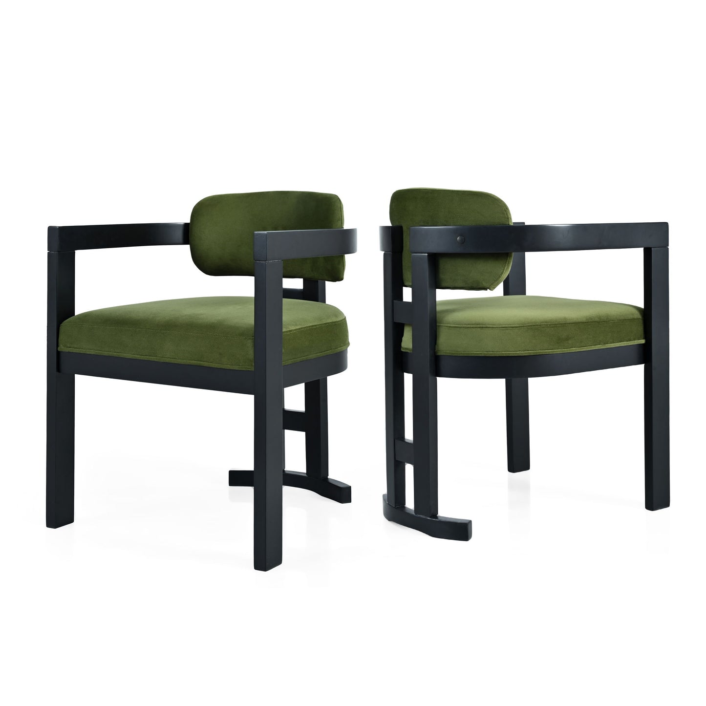 Stylish Indoor Upholstered Wood Dining Chair (Set of 2) Noble House