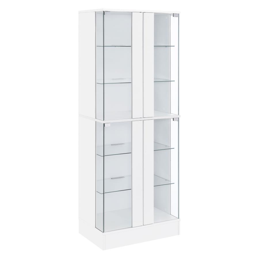 Cabra - 4-door LED Curio Display Cabinet Coaster Fine Furniture