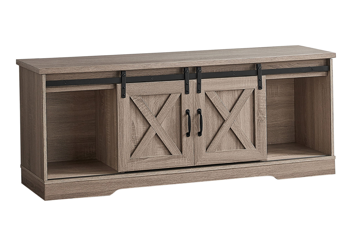 TV Stand, Console Media Entertainment Center, Storage Cabinet, Transitional 8th Street
