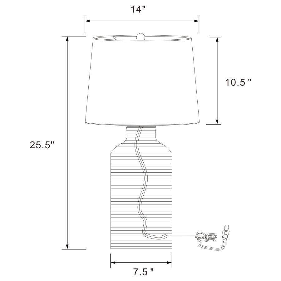 Nairobi - Empire Shade Handwoven Rattan Table Lamp - Natural Coaster Fine Furniture