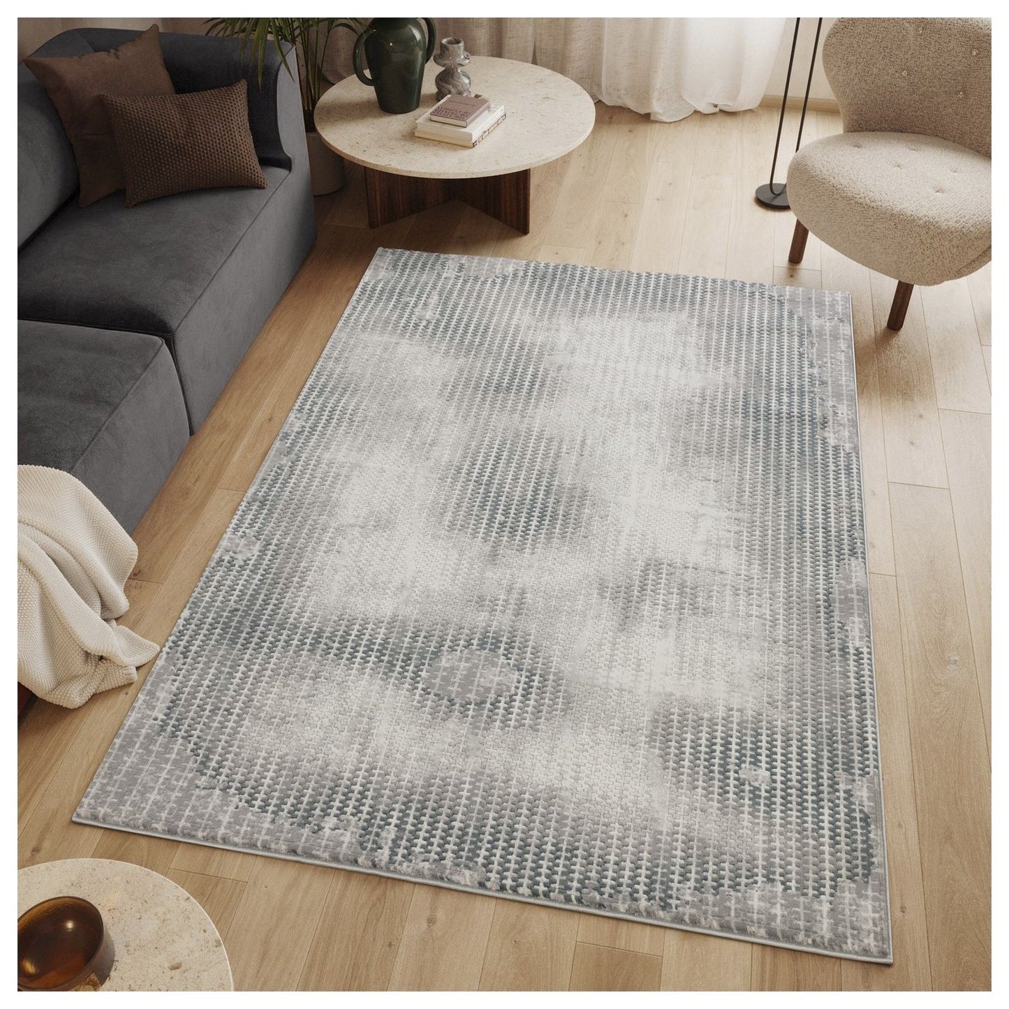 Geometrix - Contemporary Area Rug With 3D Effect Icona Home Decor