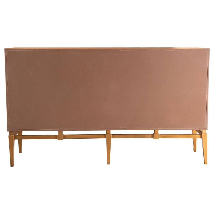 Zira - Wood Parquet Storage Accent Cabinet CoasterElevations