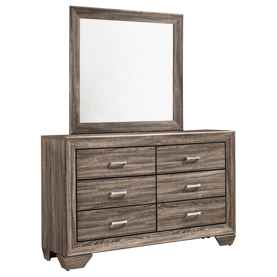 Kauffman - 6-Drawer Dresser with Mirror CoasterEveryday