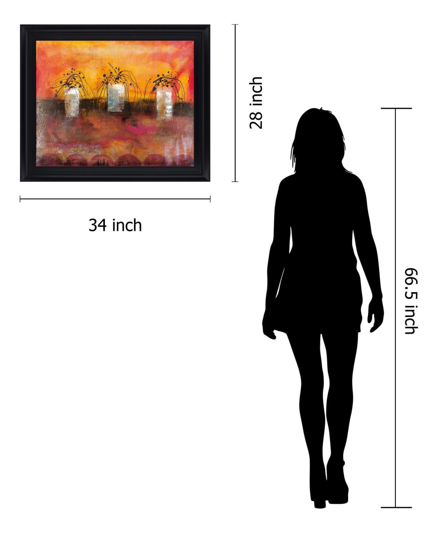 Sunlit Trio - 28" x 34" Framed Wall Art Classy Art