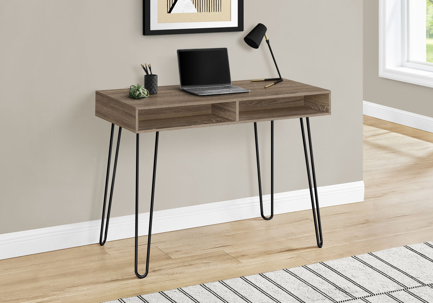 Computer Desk, Home Office, Laptop, Left And Right Set-Up, Storage Drawers, Work, Contemporary, Modern 8th Street