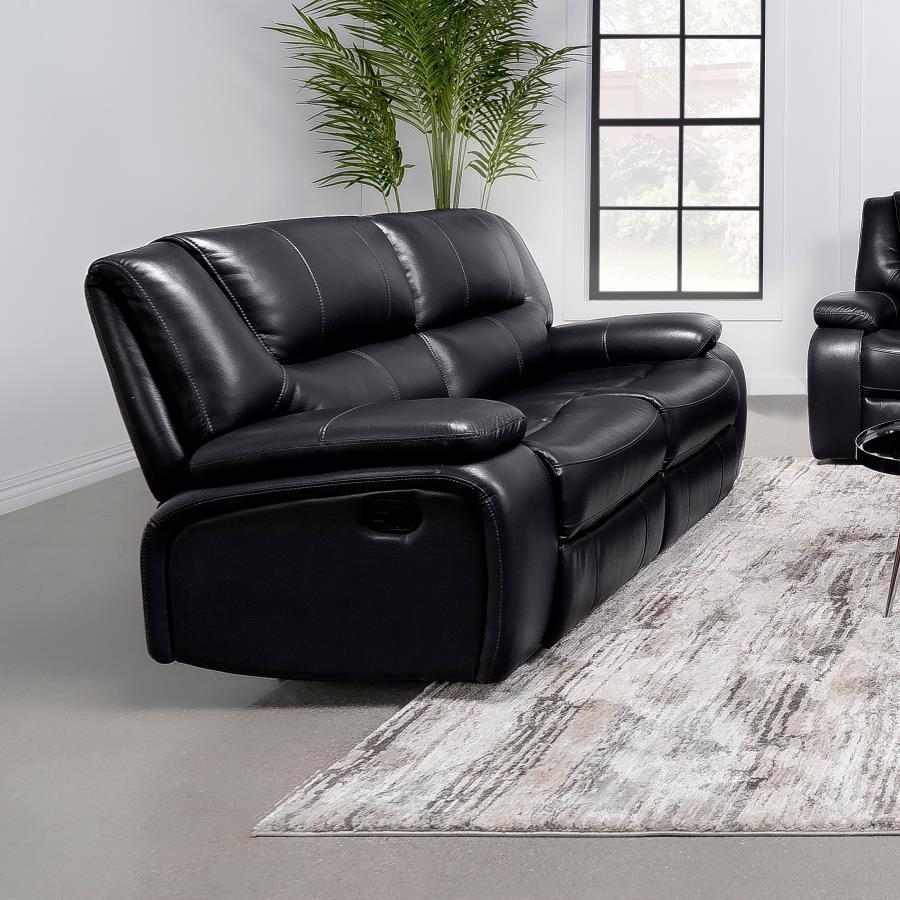 Camila - Upholstered Motion Reclining Loveseat Coaster Fine Furniture