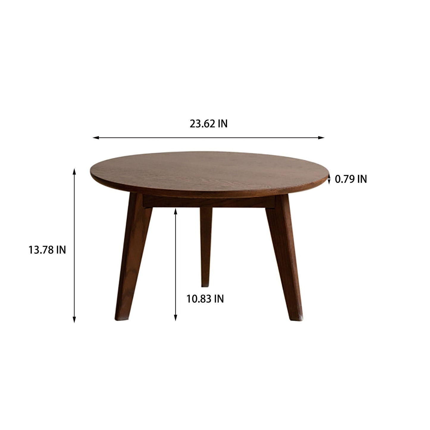 Center Low Coffee Table - Walnut Home Essentials