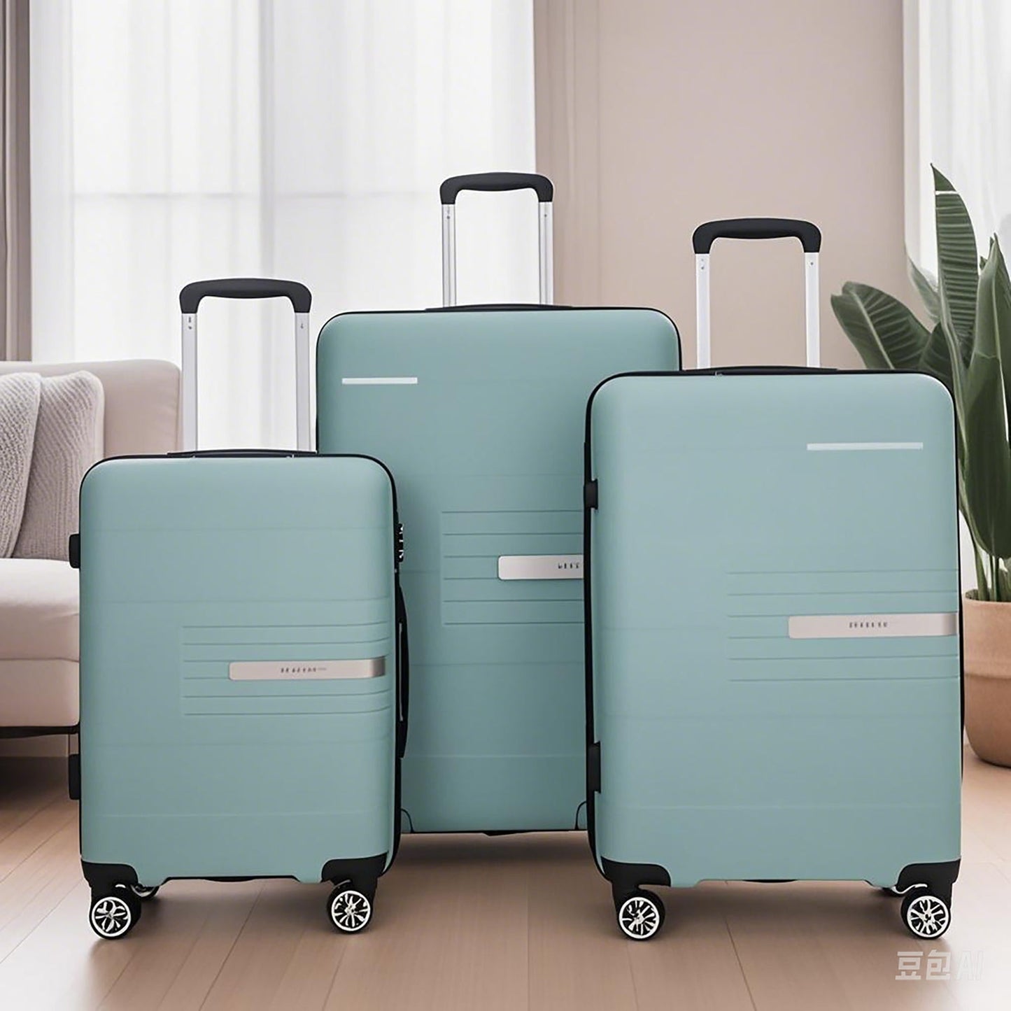 Hardshell Suitcase Double Spinner Wheels Luggage Sets, Lightweight With Tsa Lock, 3 Piece Set Daily Nest