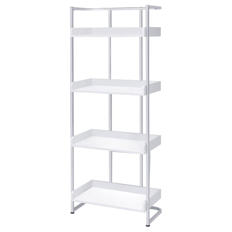 Ember - 4-Shelf Bookcase CoasterEssence