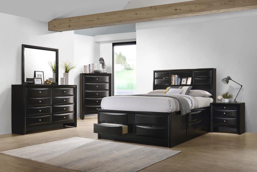 Briana - Wood Storage Bookcase Bed CoasterEssence