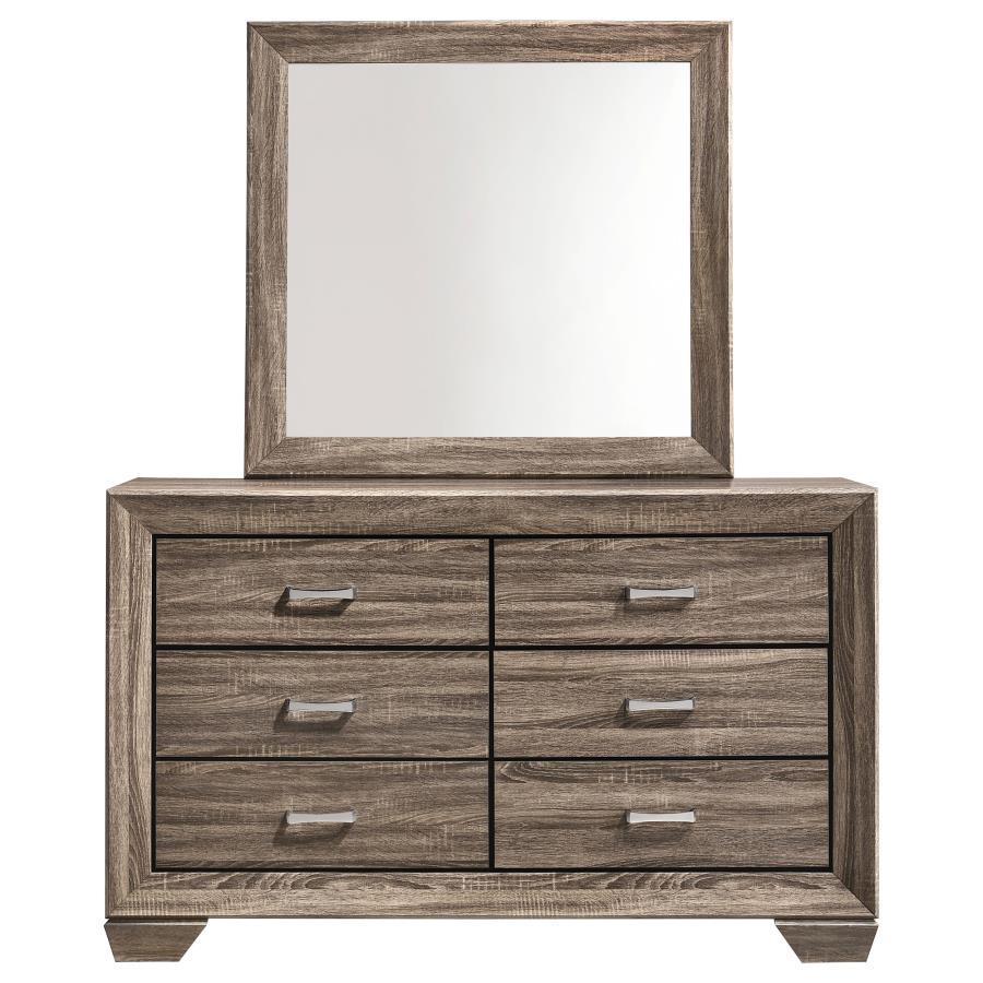 Kauffman - 6-Drawer Dresser with Mirror CoasterEveryday