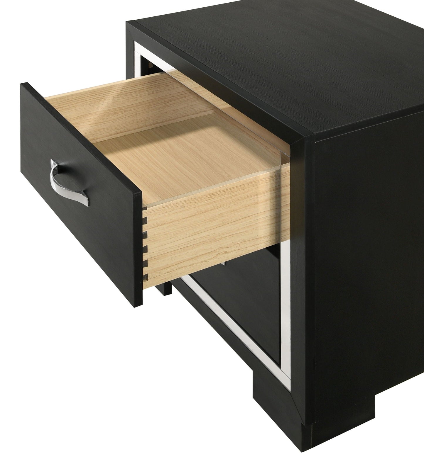 Gennro - Nightstand - Black Crown Mark