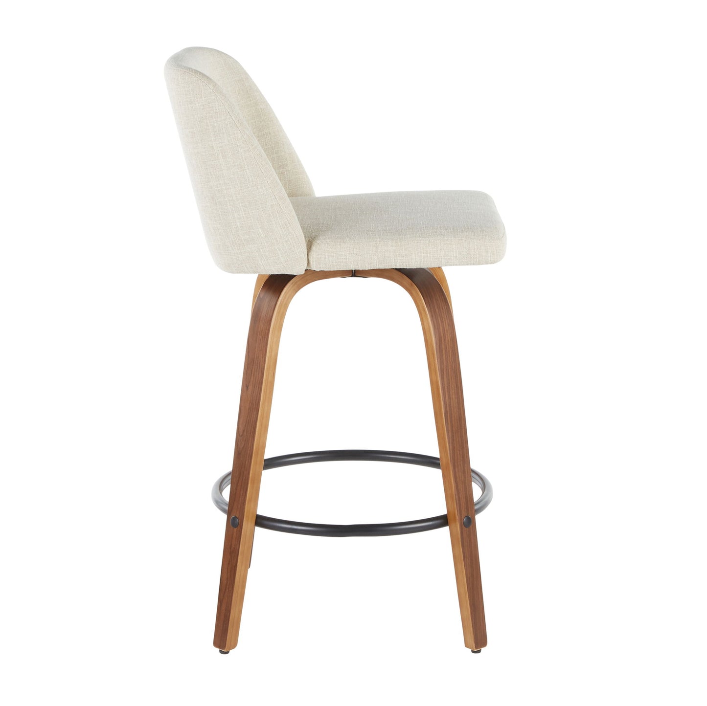 Toriano - Mid-Century Modern Counter Stool (Set of 2) Lumi Source