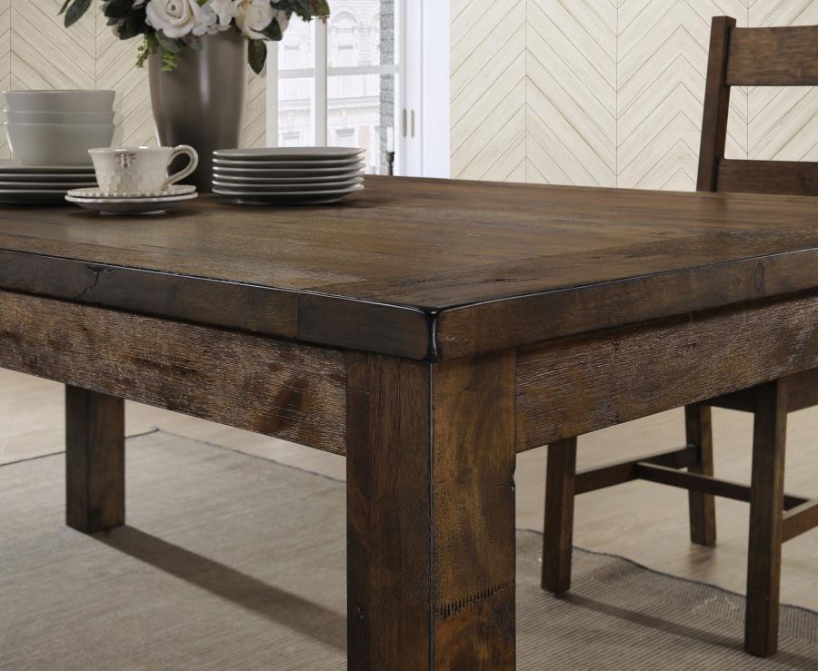 Coleman - Rectangular Dining Table - Rustic Golden Brown - Snoozhouse
