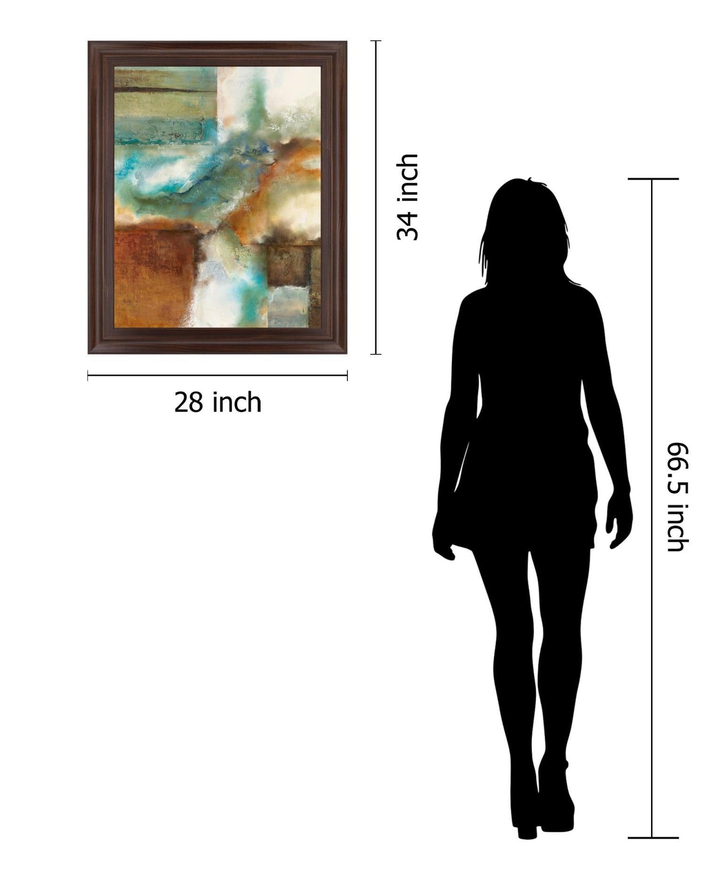 Copper Mist - 28" x 34" Framed Wall Art Classy Art
