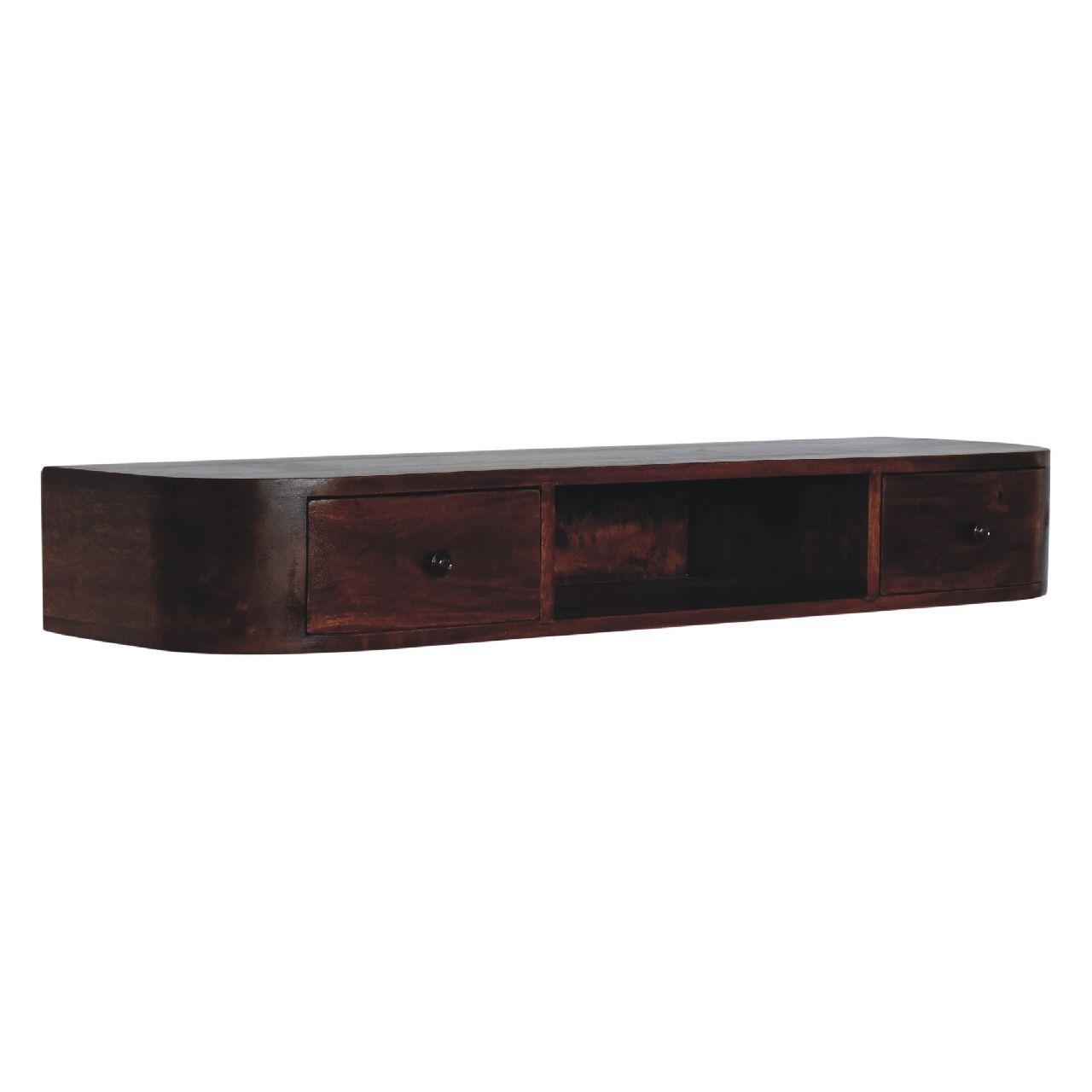 Lunar - 2 Drawer Floating Console - Chestnut Artisan Furniture