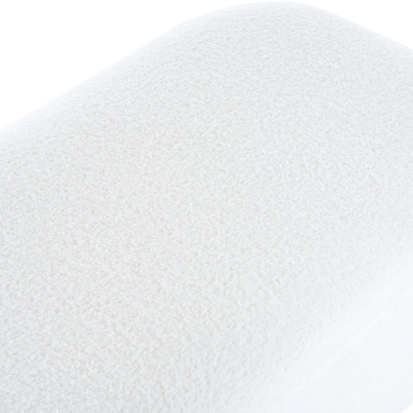 Modern Elegant Ottoman With Spacious Storage Function With Metal Feet - White / Black Noble House