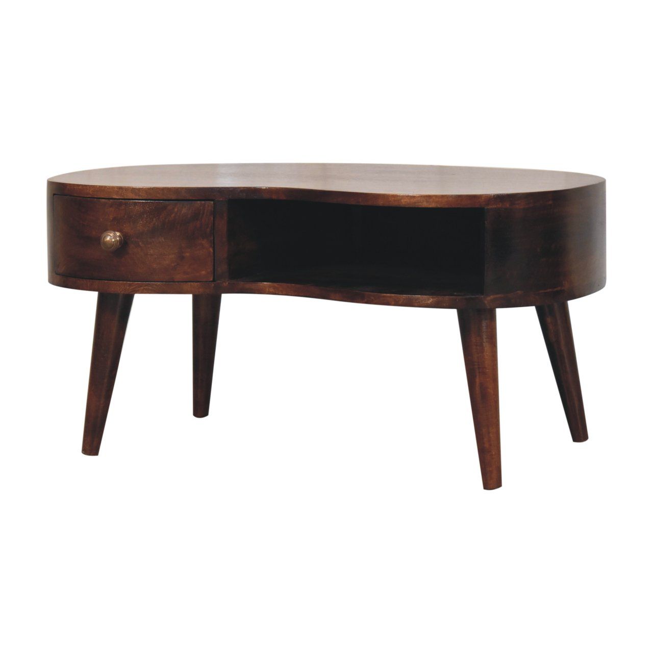 Wave Coffee Table With 1 Drawer Artisan Furniture