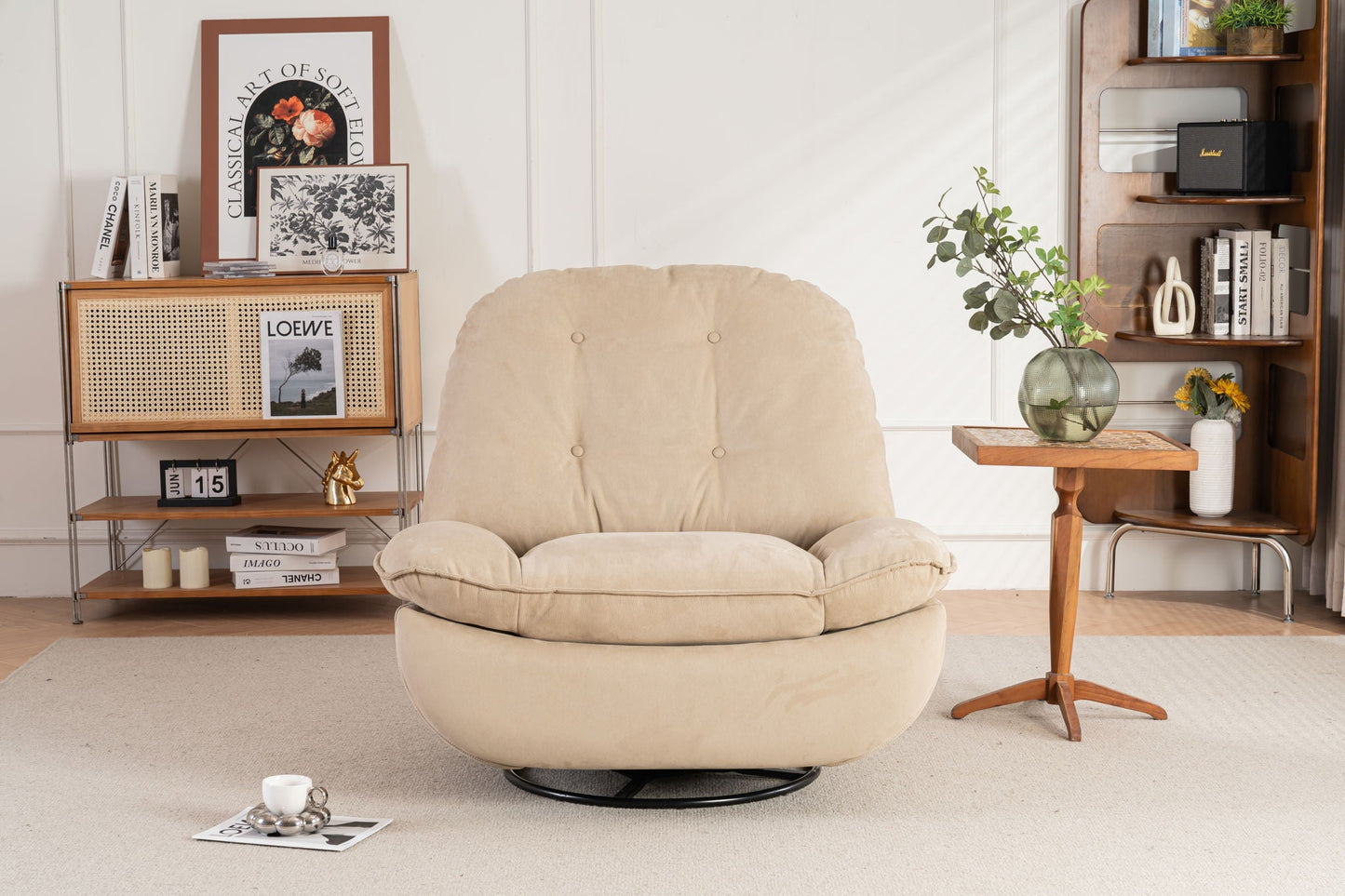 Power Recliner Swivel Glider USB Charger With Bluetooth Music Player, Sleep, Working, Game And Leisure Home Essentials
