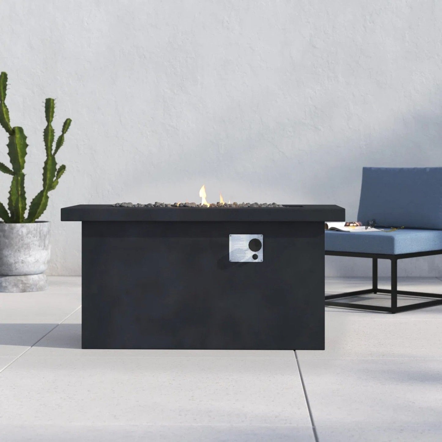 Propane / Gas Outdoor Fire Pit Table LSI Patio Furniture