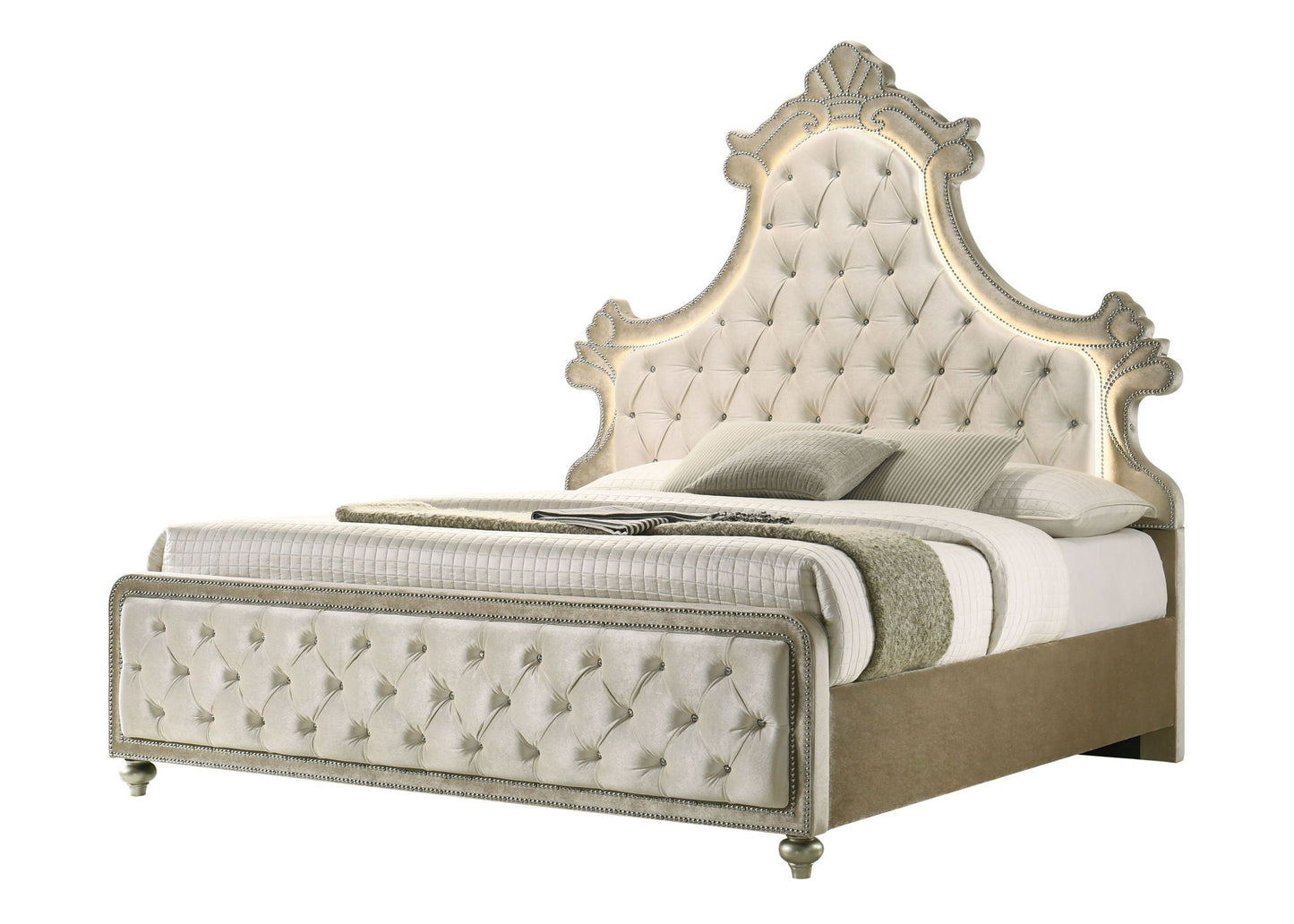 Lucienne - Bed With LED Lighting Acme