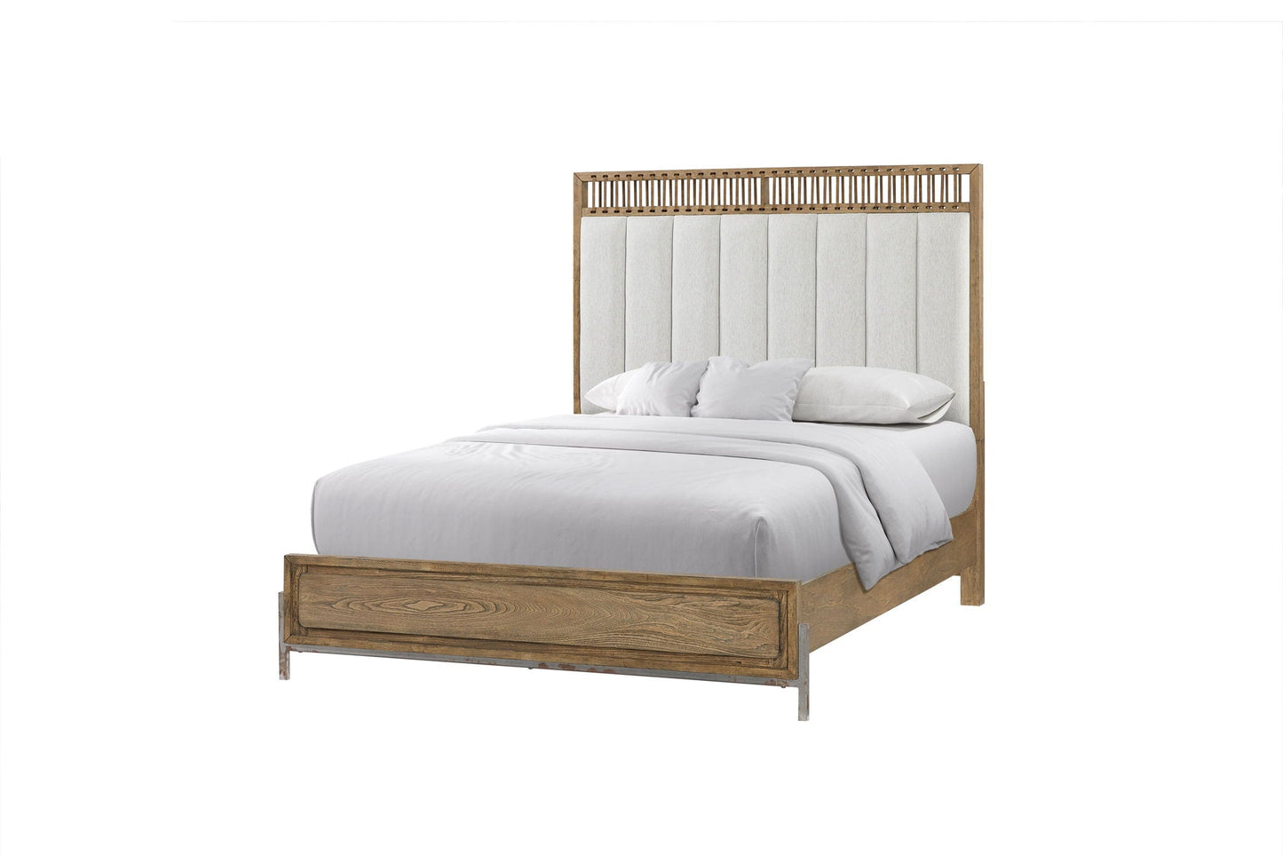 Elegant Design Upholstered And Strap Panel Bed Bernards Furniture
