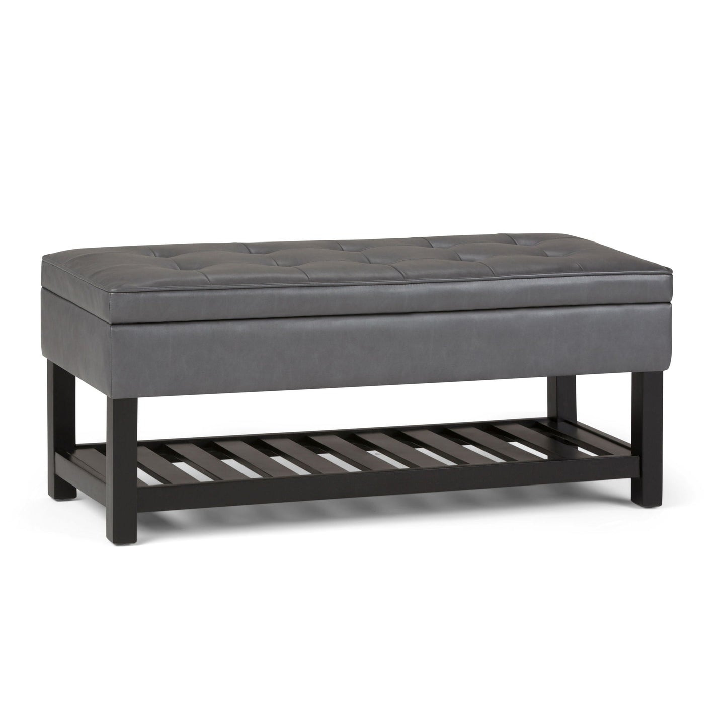 Cosmopolitan - Storage Ottoman Bench With Open Bottom Simpli-Home