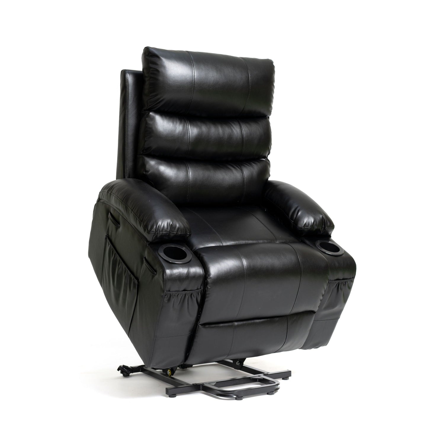 Large Size Electric Power Lift Recliner Chair Sofa With 8 Point Vibration Massage And Lumbar Heat Home Essentials
