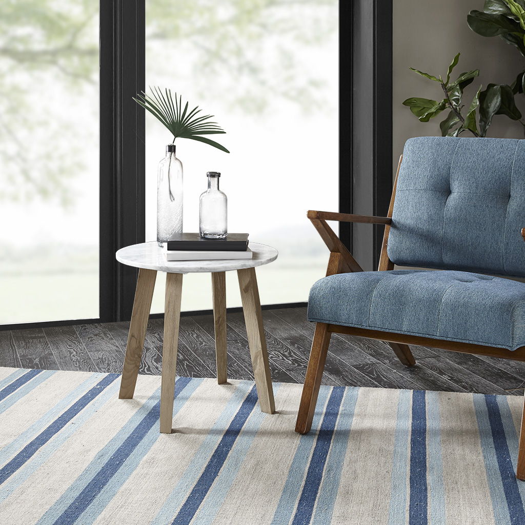 Milo - End Table - White INK+IVY