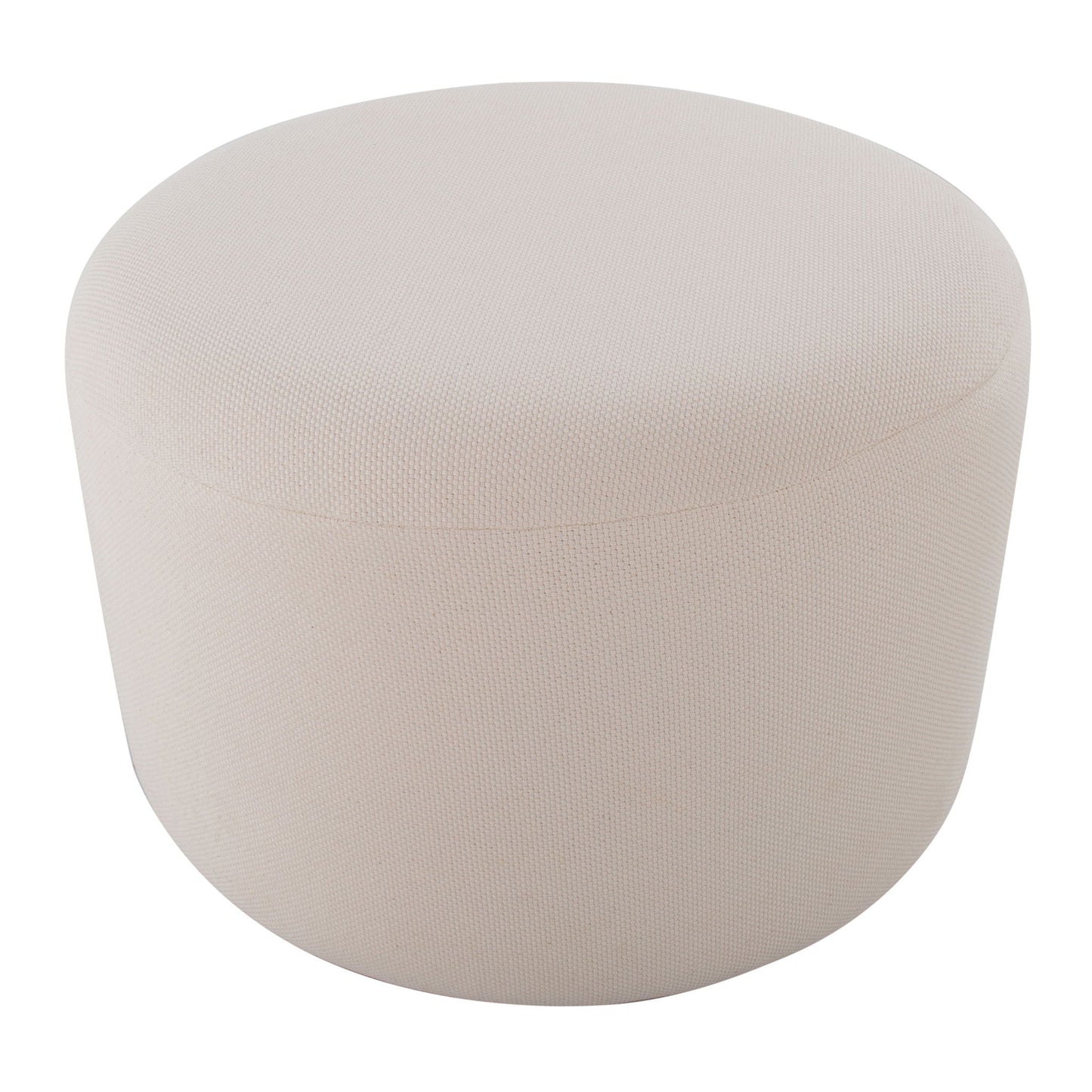 Large Round Pouf - Knitted Beige Lumi Source