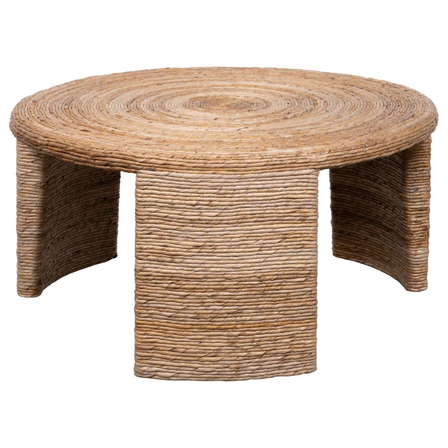 Artina - Woven Rattan Round Table Coaster Fine Furniture