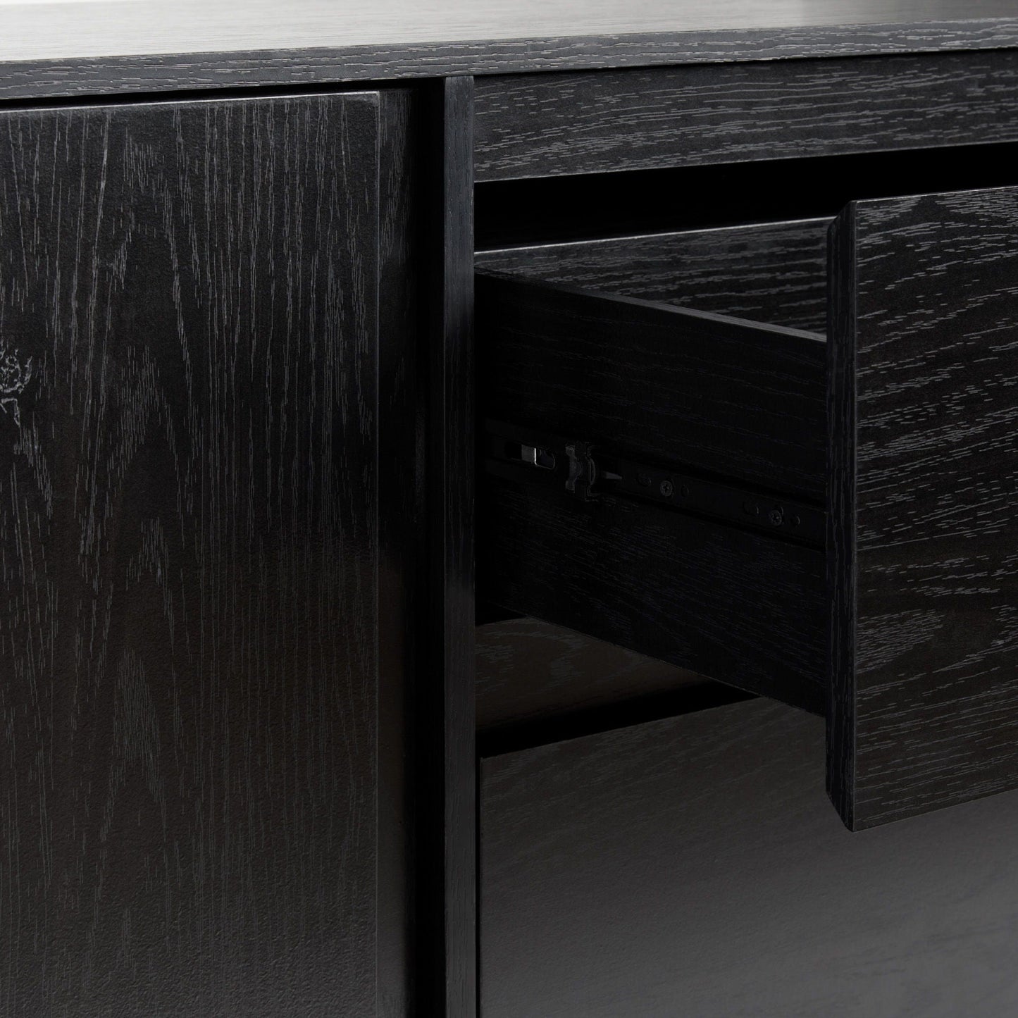 Scandi - Sideboard With Beveled Drawers Walker Edison