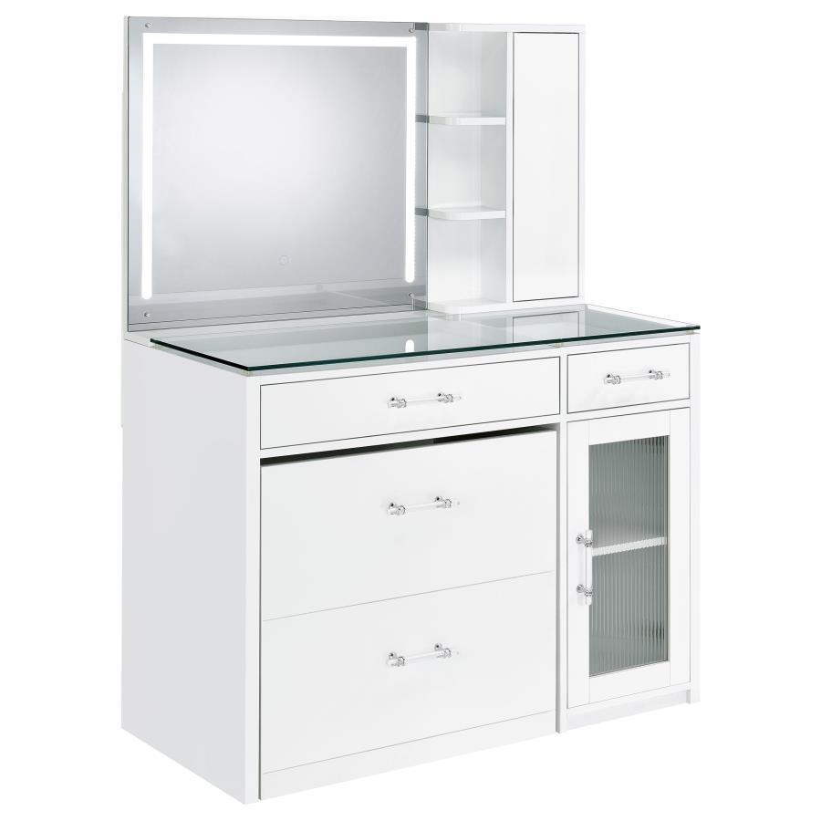 Flora - 2-Drawer Vanity Set With LED Mirror Coaster Fine Furniture
