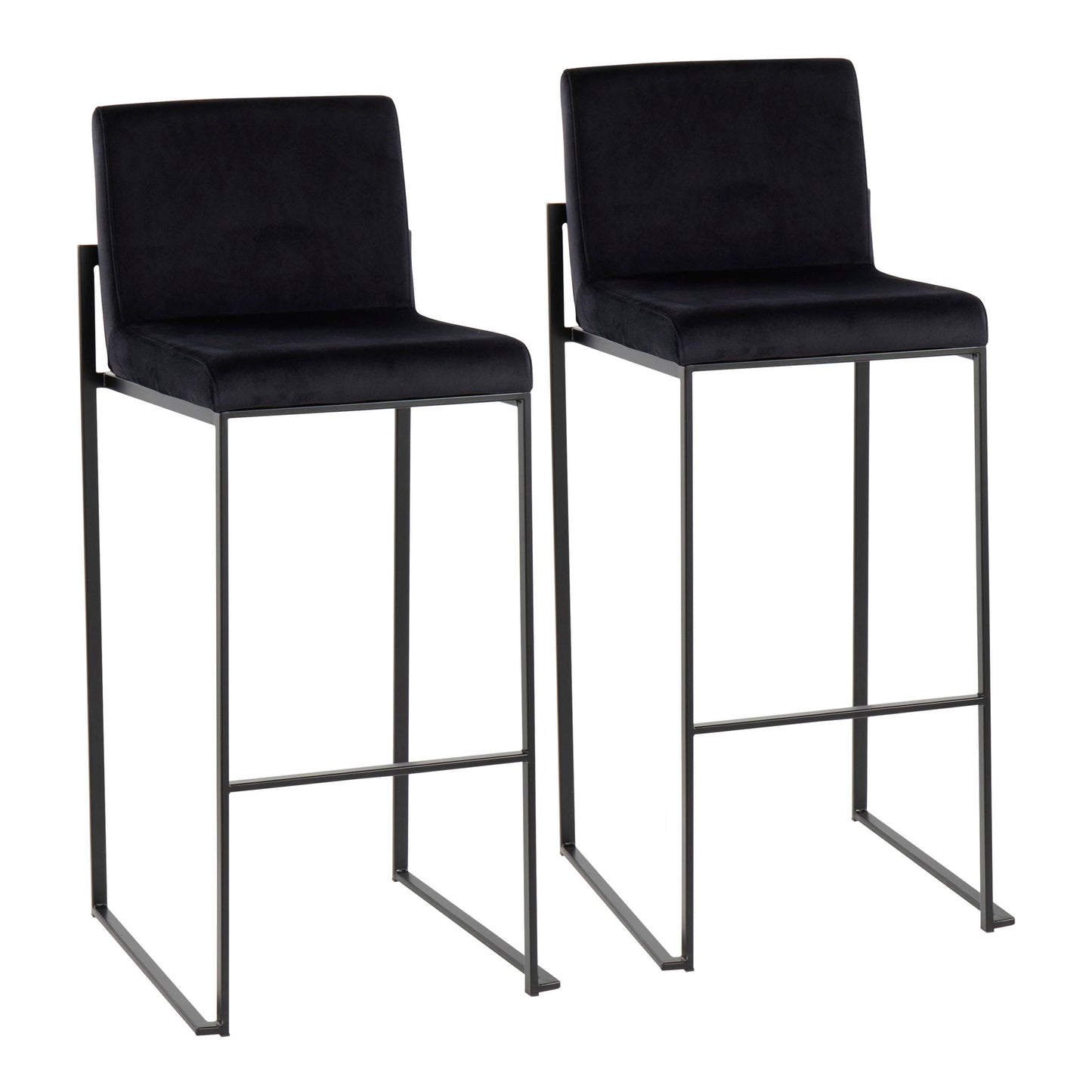 Fuji - Contemporary High Back Barstool Elegant Design Lumi Source