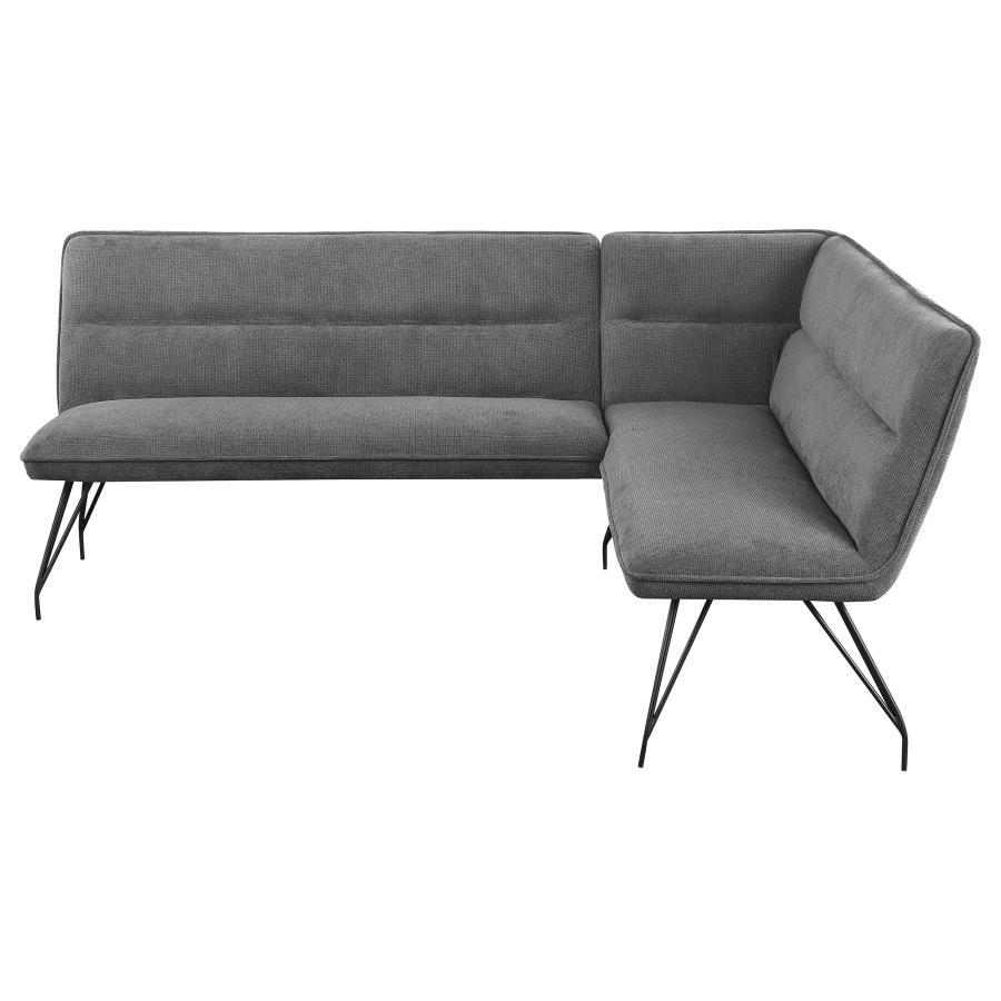 Dodson - Fabric Upholstered L-Shaped Nook Dining Bench Coaster Fine Furniture