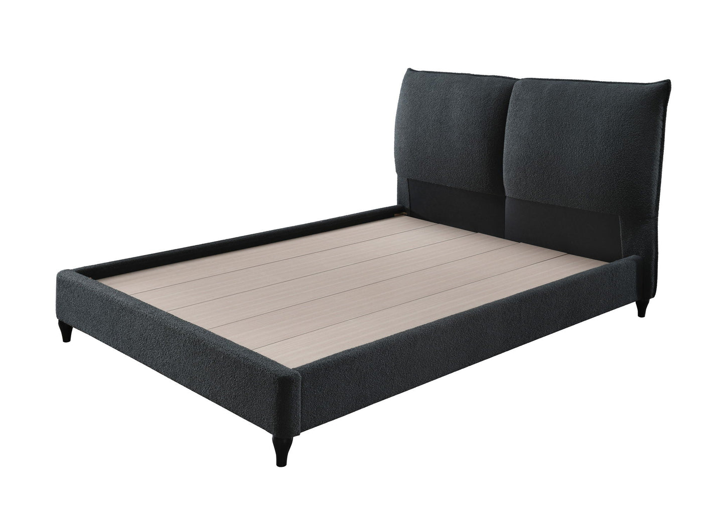 Jenn - Upholstered Bed With Decking Board Set Crown Mark