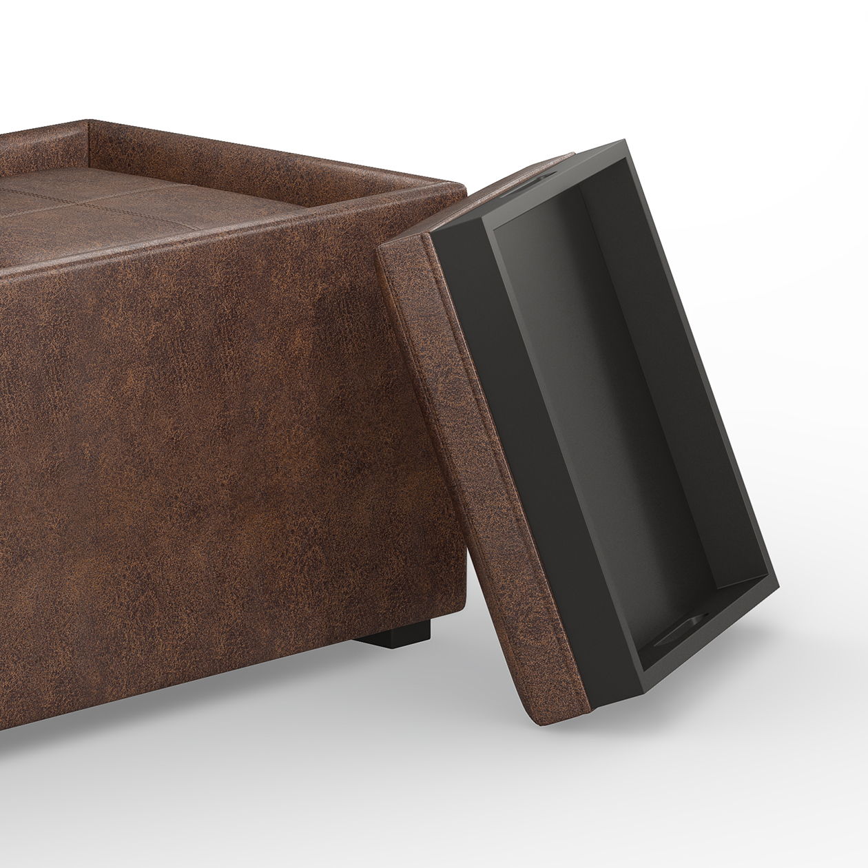 Avalon - 5 Piece Storage Ottoman, Contemporary Simpli-Home