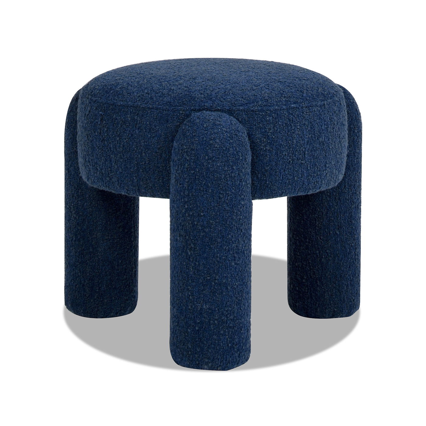 Hugo - Round Fully Upholstered Ottoman Jennifer Taylor Home