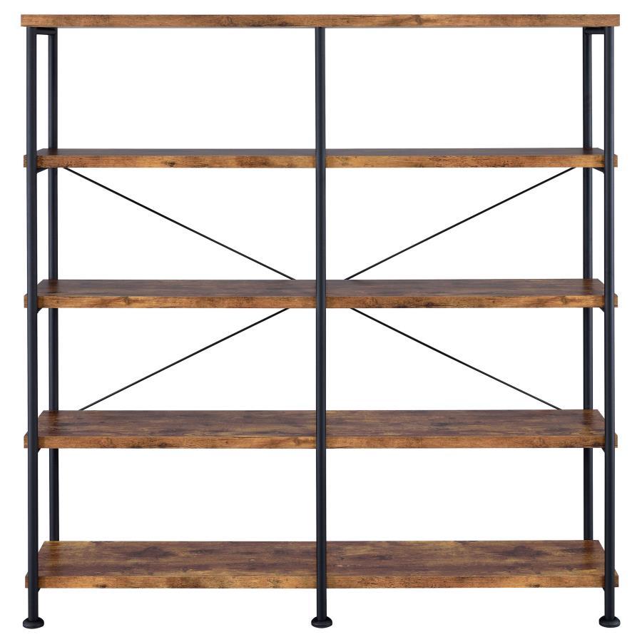 Analiese - 4-Shelf Double Bookshelf CoasterEveryday