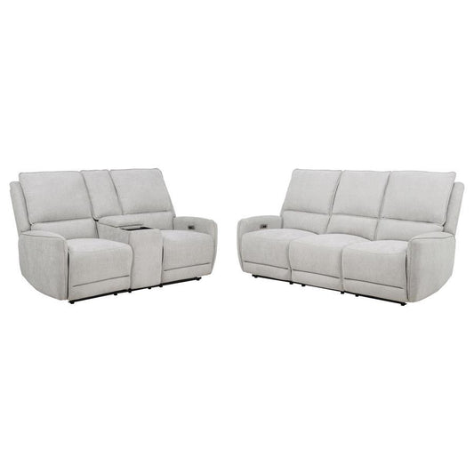 Sylmar - Chenille Power Reclining Sofa Set Coaster Fine Furniture