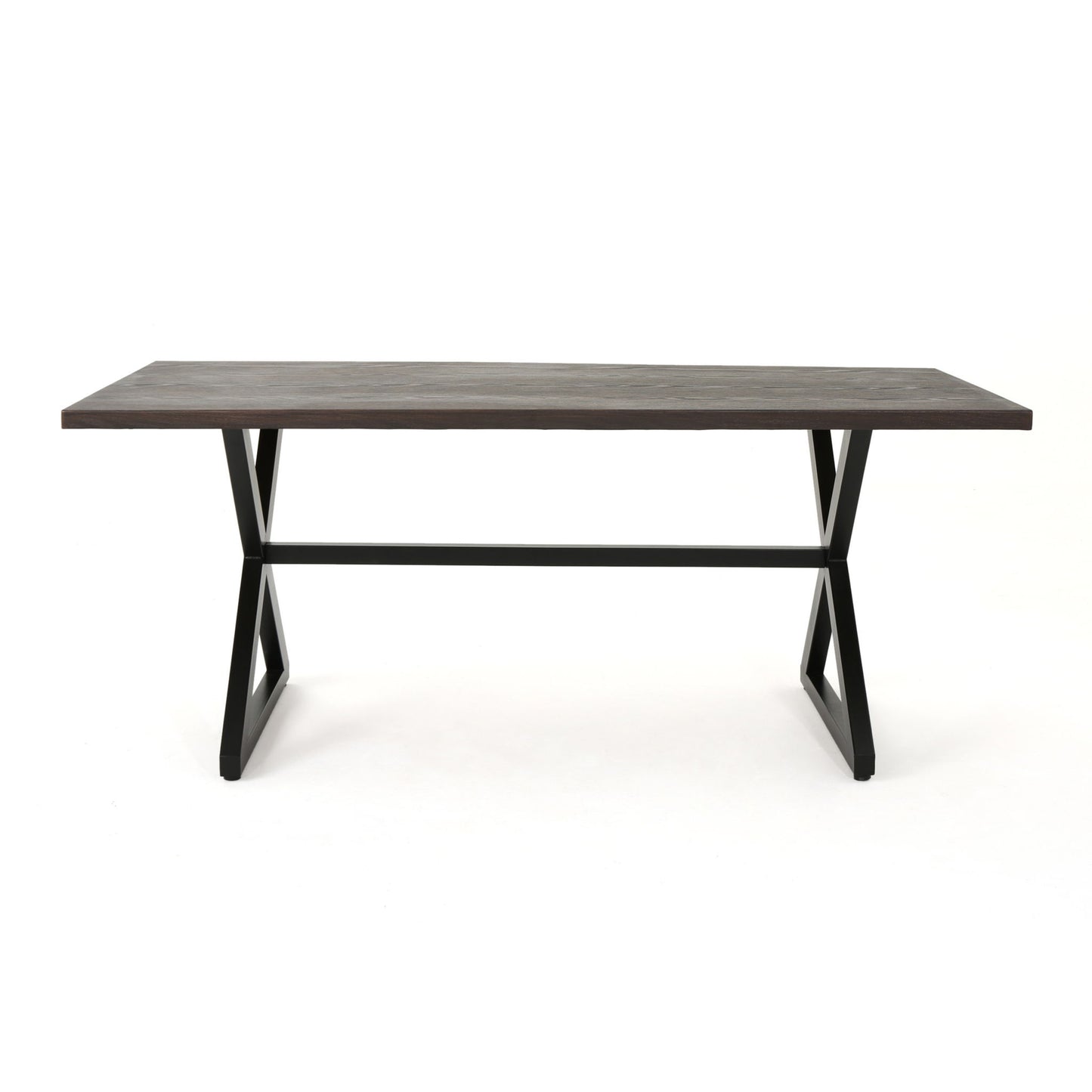 Rolando - Outdoor Aluminum Dining Table With Steel Frame Noble House