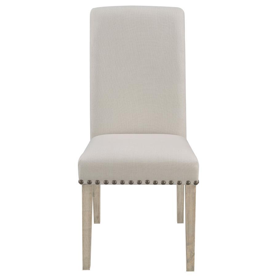 Salem - Fabric Upholstered Dining Side Chair (Set of 2) - Beige CoasterEssence
