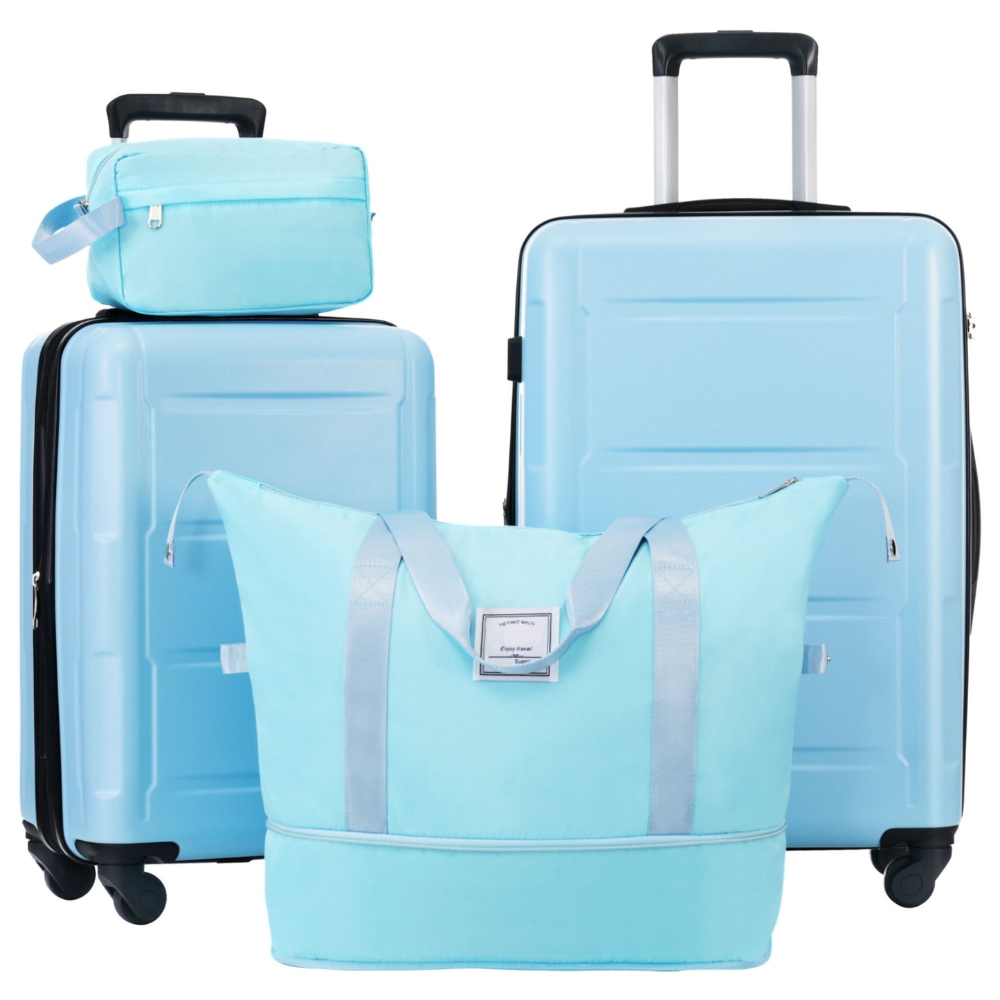 2 Piece Luggage Set With Bags Expanable Spinner Wheels ABS Lightweight Suitcase With Tsa Lock 20" / 24" Daily Nest