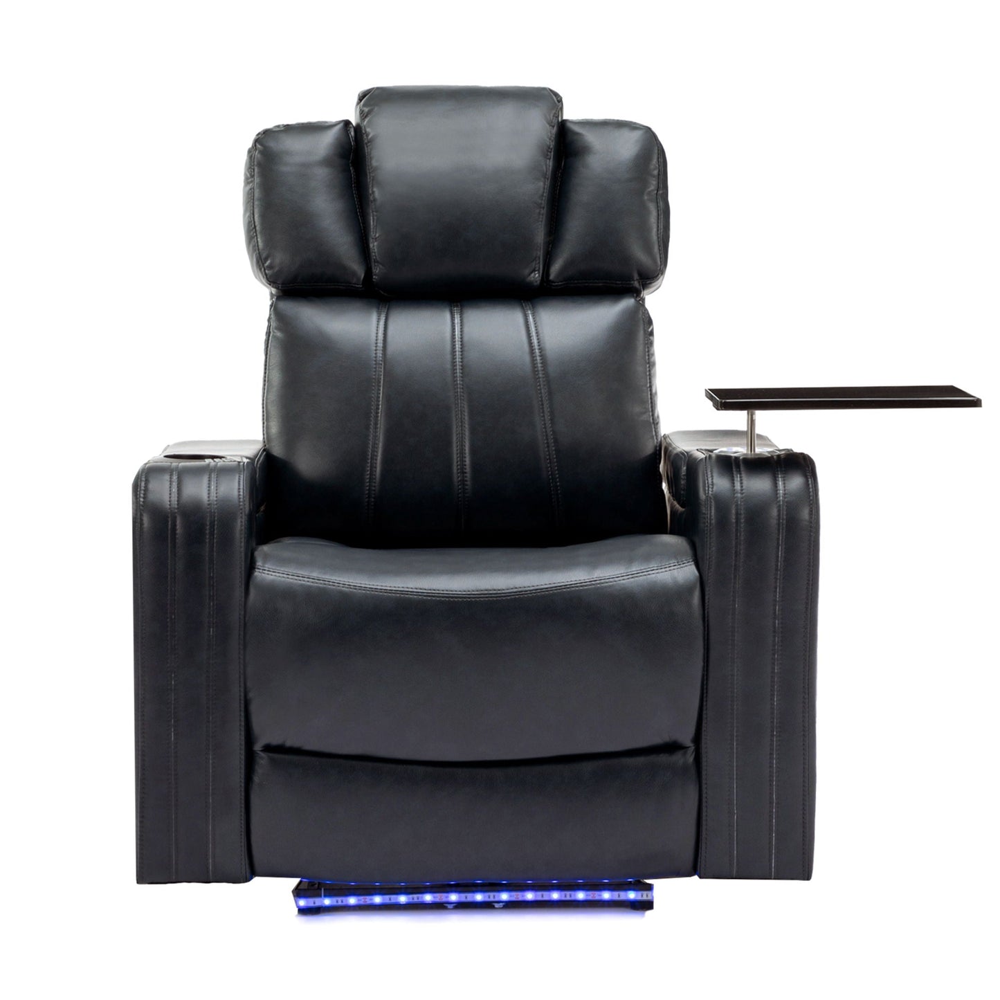 Power Recliner Theater Chair With Cooling Cup Holder, Bluetooth Speaker, LED Lights, USB Ports Hearth and Haven