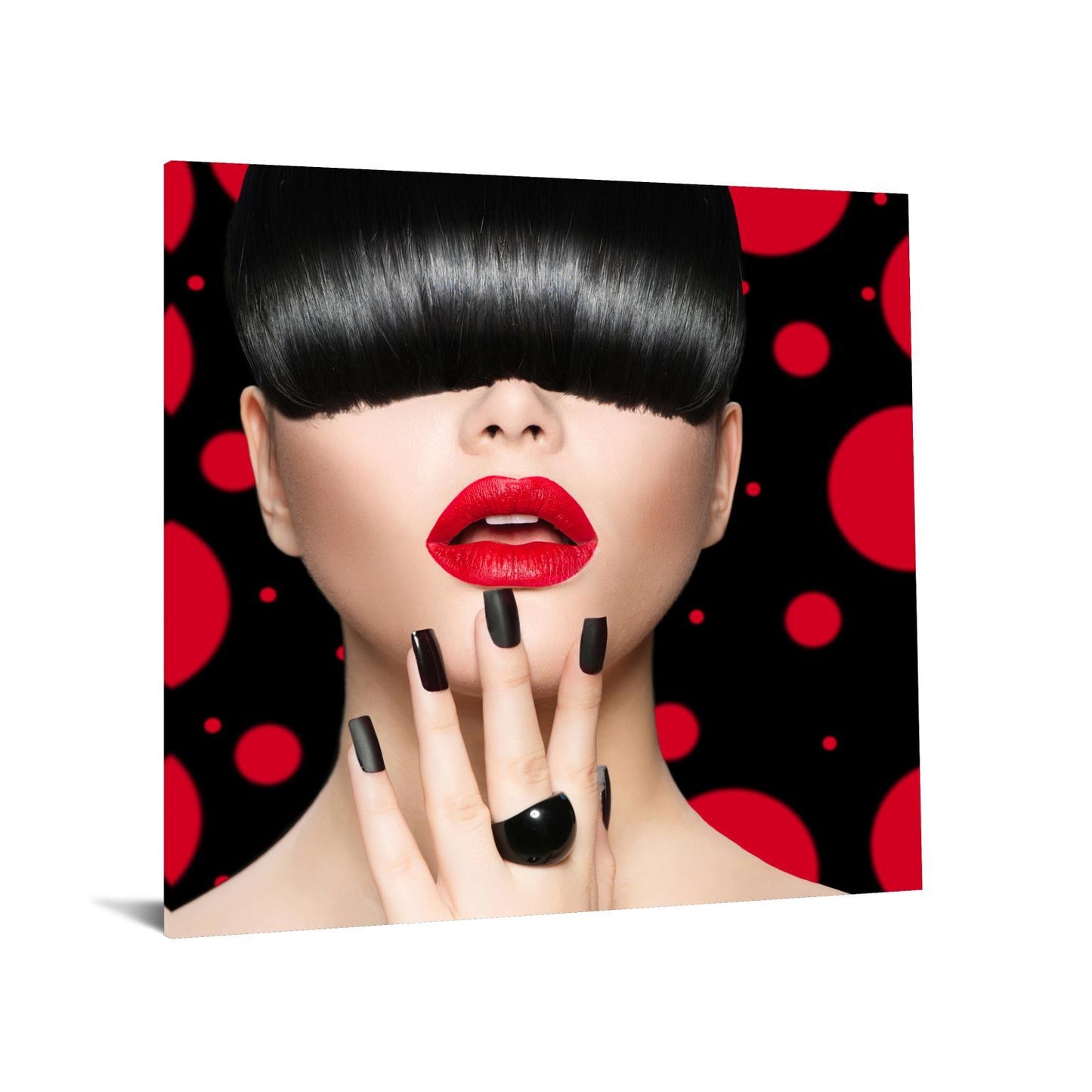 Tempered Glass With Foil & Rhinestones - Bangin - Red - Snoozhouse