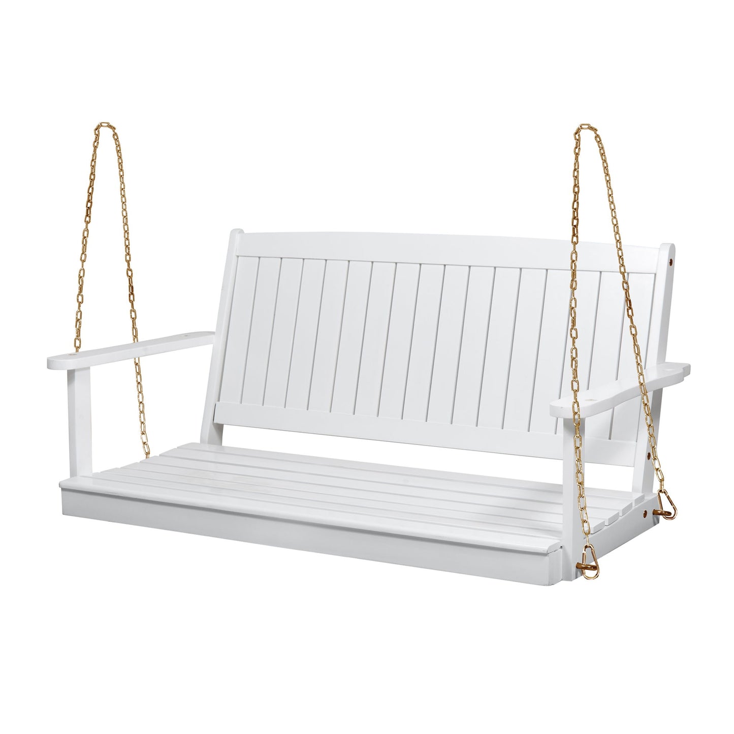 Tambora - Porch Swing Acacia Wood Slat Design Noble House