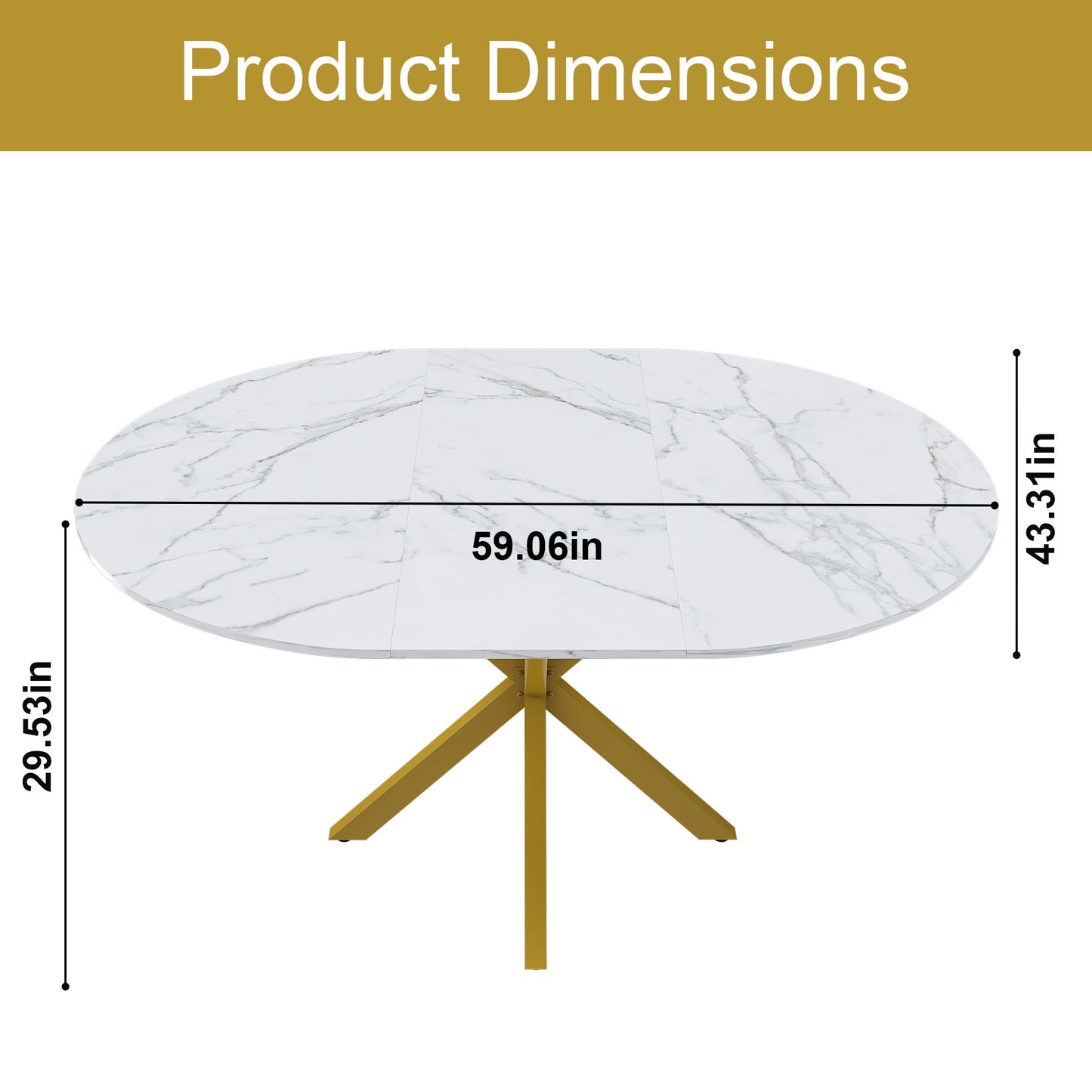 Round Dining Table With Extendable Blades, X Base Home Essentials