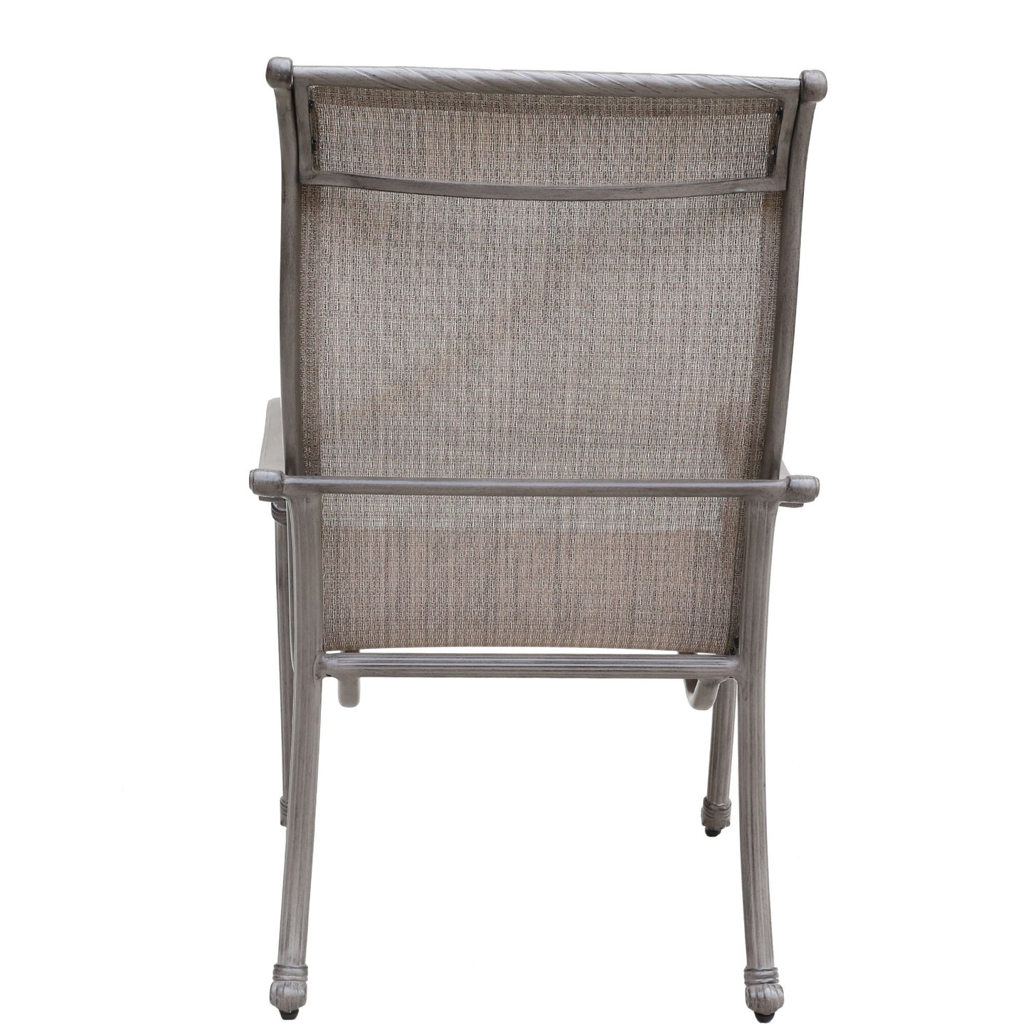 Outdoor All-Weather Sling Dining Chairs (Set of 2) - Gray Home Essentials