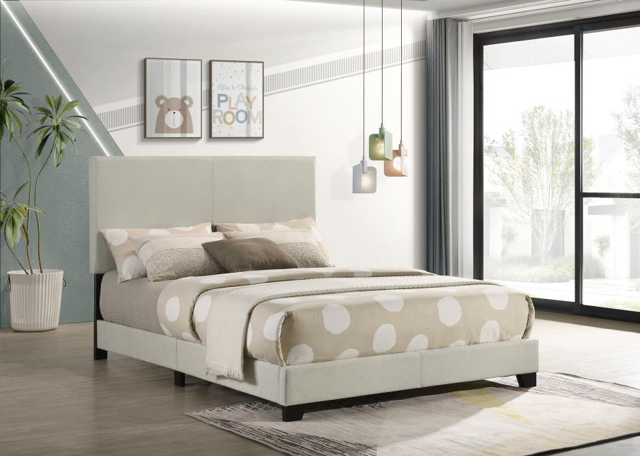 Dorian - Upholstered Panel Bed CoasterEveryday